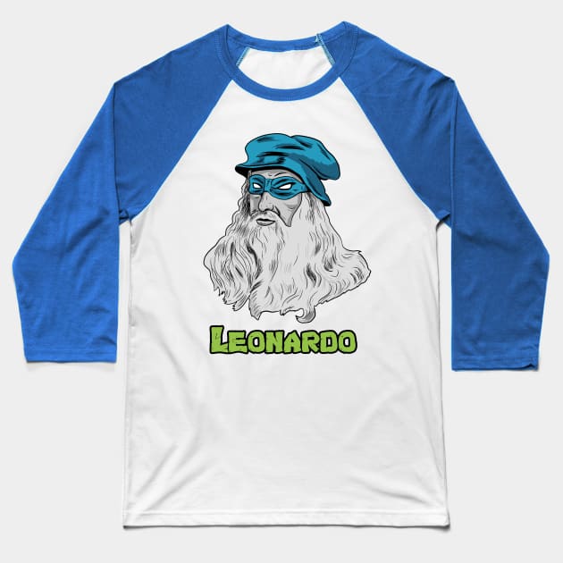 Leonardo Baseball T-Shirt by Black Snow Comics